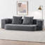 Canapé-lit pliant 74,8 po 2-en-1, canapé-lit convertible moelleux avec éponge haute élastique, canapé-lit sans assemblage requis pour les petits appartements, chambre d'amis, dortoir, conception sans cadre-128929447