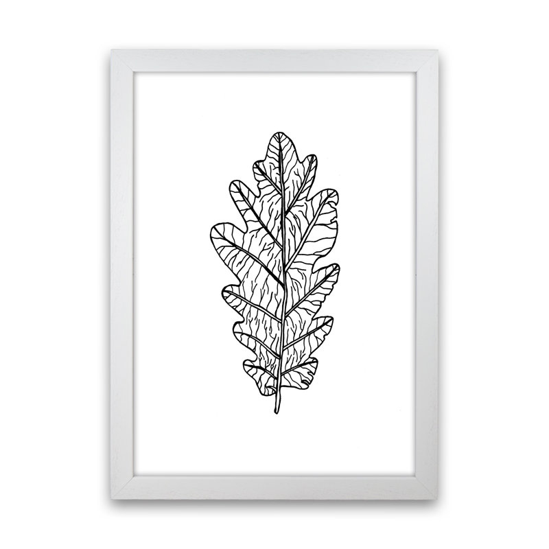 Oak Leaf by Carissa Tanton - Print, 63cm H x 46cm W x 3cm D, White Framed