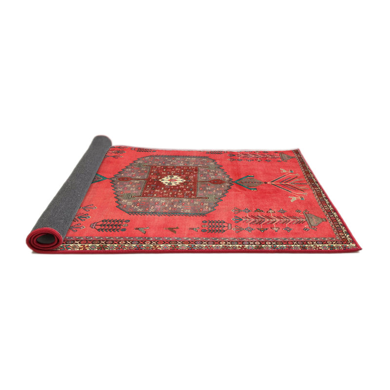 Tapis rose traditionnel Ilsebeau, Rond 4 pi