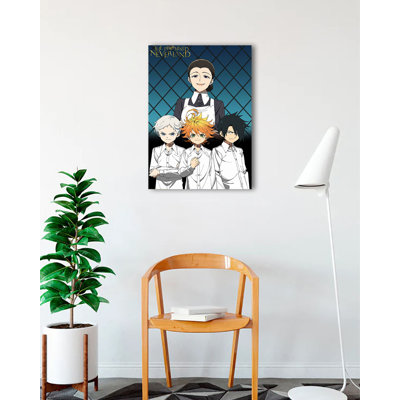 «ACHETER DES ARTS POUR MOINS» sous licence officielle «The Promise Neverland Mom and Orphelins», affiche d'art 24 x 36 po - reproduction décorative - papier affiche - prête à encadrer
