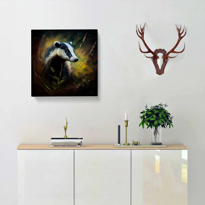 Badger Post-Impressionism - No Frame Print, 35cm H x 35cm W x 3cm D
