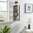 Recife Vertical Three-Tier Modern Shadow Box Cube Display Wall Shelf - White/Black-2012682763