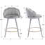 Tabouret de comptoir 25,5 "Damisi-86852266