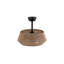 Ventilateur de plafond en corde tissée 19 po avec 4 lumières, 7 pales, moteur CC réversible ultra-silencieux, télécommande à 6 vitesses, noir