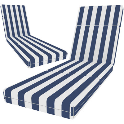 Coussins de chaise longue d'extérieur 4 po (ensemble de 2)