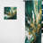 Eire Green Gold Serene Cascade I - Abstract Curtain - Velvet Room Darkening - 1 panel-337826180