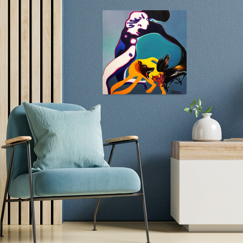 Art mural Kerfuffle, H 18 po x l 18 po