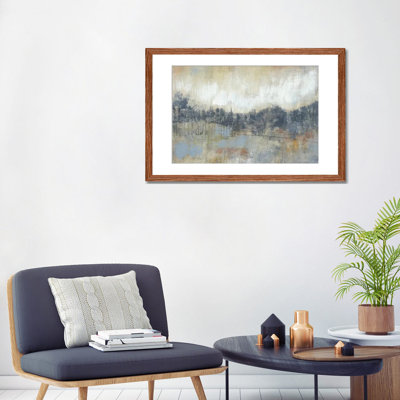" Cool Gray Horizon I " by Jennifer Goldberger