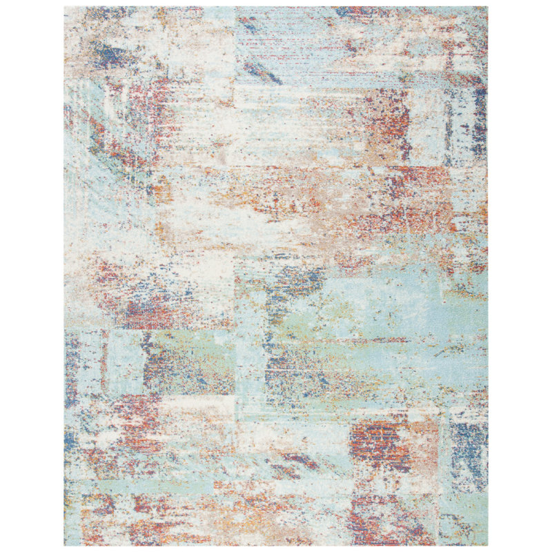 Kallie Performance Abstract Rug, Rectangle 8' x 10'