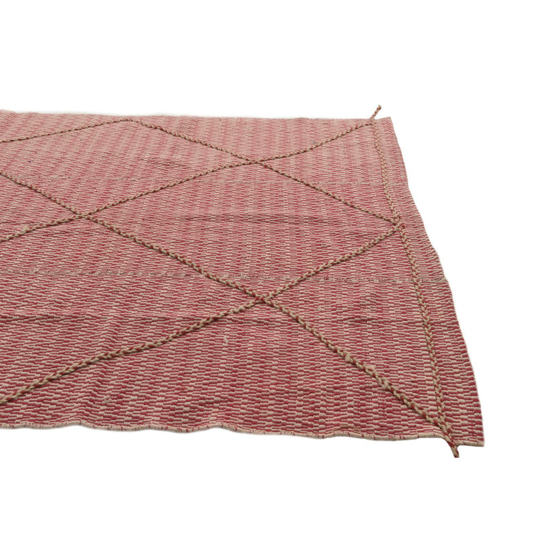 Tapis rose et ivoire 6x8 Pinson