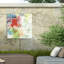 Toile d'extérieur Sheila Golden «Red Burst 2»-87945650