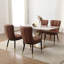Chaise rembourrée moderne avec structure en métal-456032066
