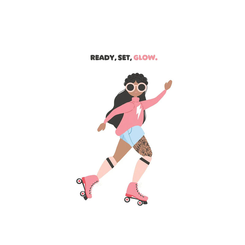 Ready, Set, Glow by The Beau Studio - Wrapped Canvas Print, 101.6 cm H x 66.04 cm W