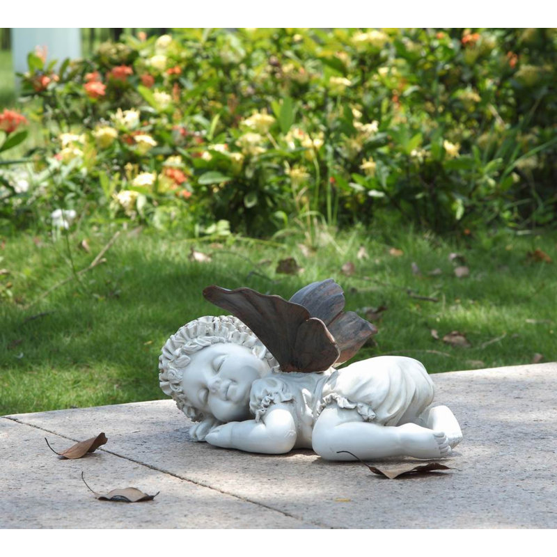 Statue fée bébé endormi