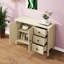 Élégante armoire de rangement 3 portes à 3 tiroirs en grain de bois avec glissières de haute qualité, poignées en forme de losange et conception concave en stratifié concave réglable, tablettes, poignées noires confortables
