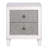 Rustic Grey and Weathered White 2-drawer Nightstand