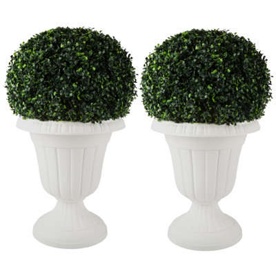 Pot à fleurs d'extérieur Semirah - pots à fleurs 16 po x 18 po - pots de fleurs en plastique pour l'intérieur, l'extérieur ou le porche - Pots de fleurs par Pure Garden