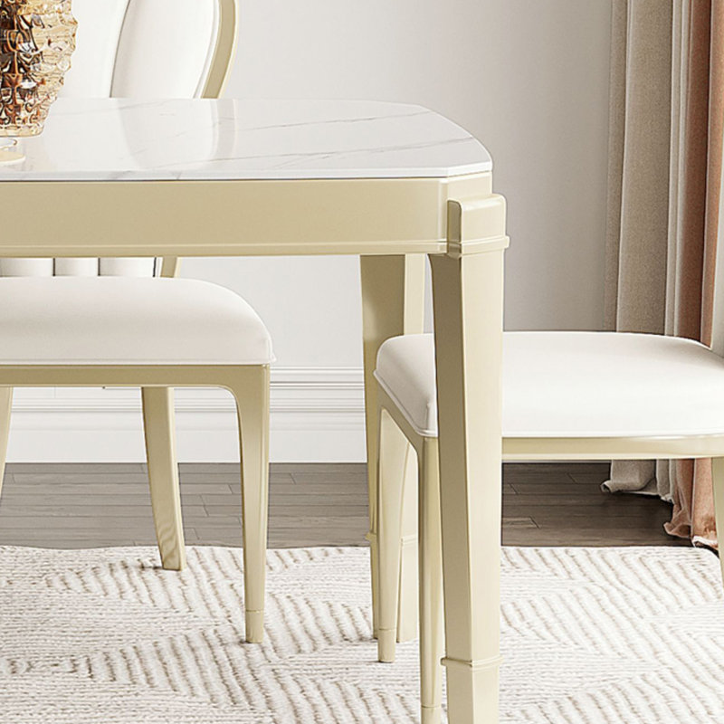 Jakyri Solid Wood Base Dining Table, 29.92"H x 62.99"L x 35.43"W
