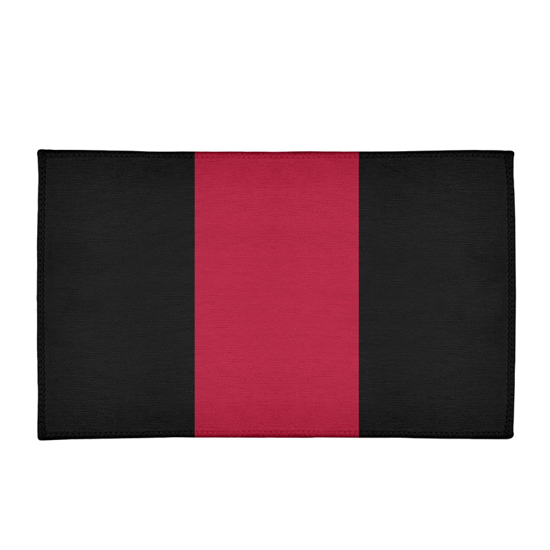 Tapis de zone rouge/noir, Rectangle 2 pi x 3 pi