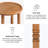 Pierre Solid Wood Round Tray Top End Table