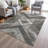 Machine Washable Indoor/Outdoor Xhevrie Brown Rug-1582218678