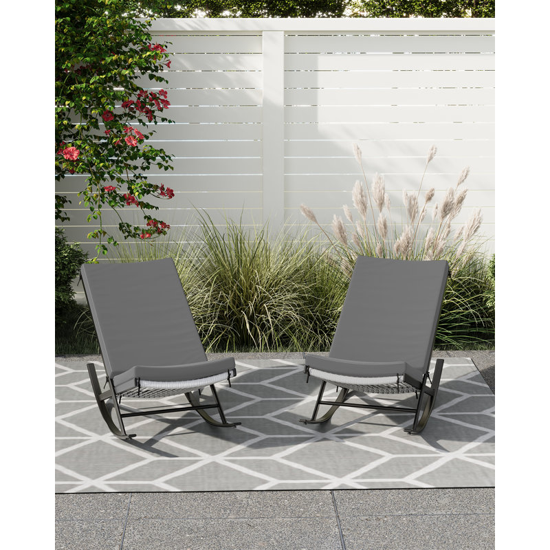 Outdoor Glider Chair, grey, Grey