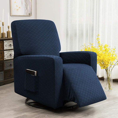 Housse pour fauteuil inclinable à coussins carrés ultra doux