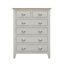 Table de chevet 6 tiroirs Bagley en gris