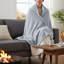 1 couverture pour lit simple gris PCS