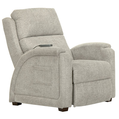 Shiller Power Lay Flat Recliner With Power Adjustable Headrest And Lumbar, Zero Gravity And CR3 Therapeutic Massage Covered In Nanobionic Fabric by Hokku Designs