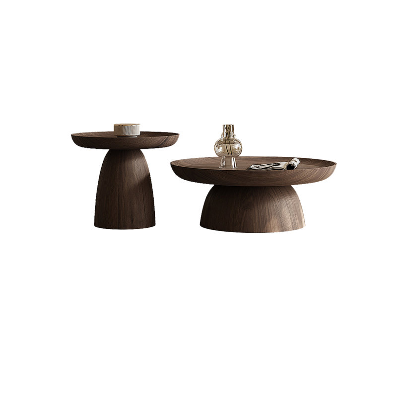 Simple Creative Wood Coffee Table, 11.81" H x 35.43" L x 35.43" W