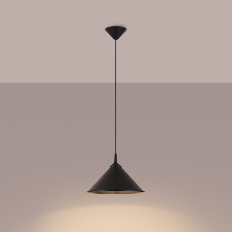 1 - Light Stainless Steel Pendant, Black