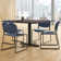 Neyland Cain Square X-Base Breakroom Table & 4 Zeng Stack Chairs