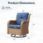 Swivel and sliding wicker patio chairs-2117509930-2119223130
