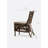 Cross Back Side Chair in Natural Gray