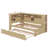 Twin-Size Wooden Daybed With Shelves, USB Ports, And Pull-Out Trundle-1884360395