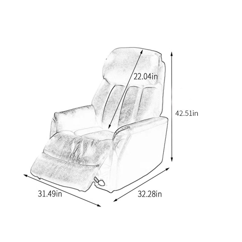 Fauteuil inclinable Smeralda, Bleu