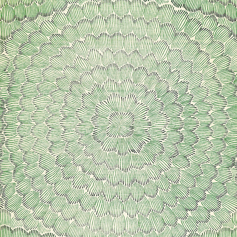 Papier peint Schumacher x Celerie Kemble, Émeraude / minerai
