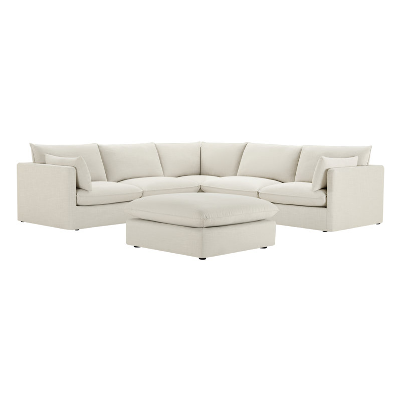 Brinsley 113.4" 6-Piece L-Shaped Modular Sectional Sofa