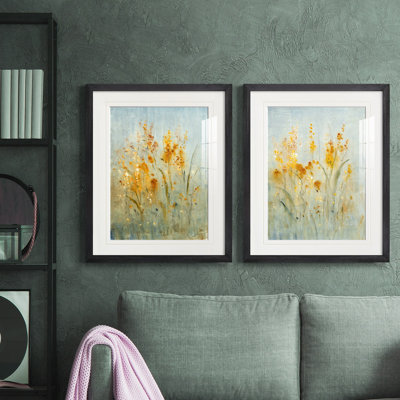 " Spray Of Wildflowers I " 2 - Pieces