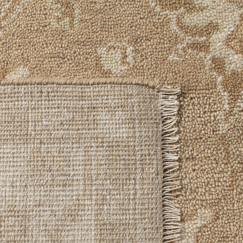 Herny Traditional Oriental Handmade Natural Wool Indoor Area Rug, Rectangle 8' x 10'
