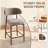 Upholstered Solid Wood Barstool Chair-1667448948