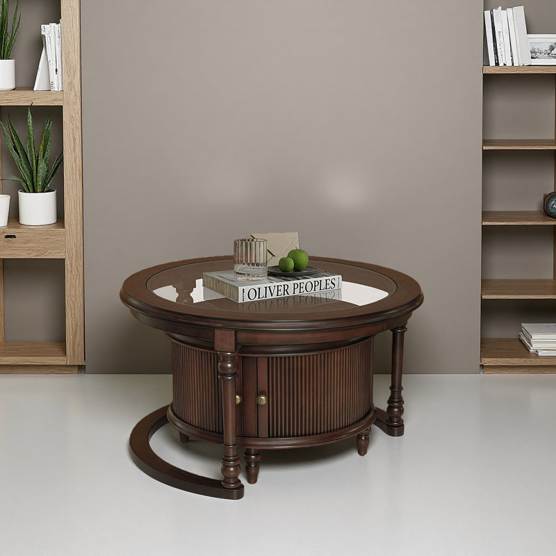 Ensemble de tables basses Modern Modern, Marron foncé