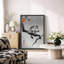 Œuvre d'arbre persimmon japonais, art animalier traditionnel, impression sur toile encadrée-123501780-123501787