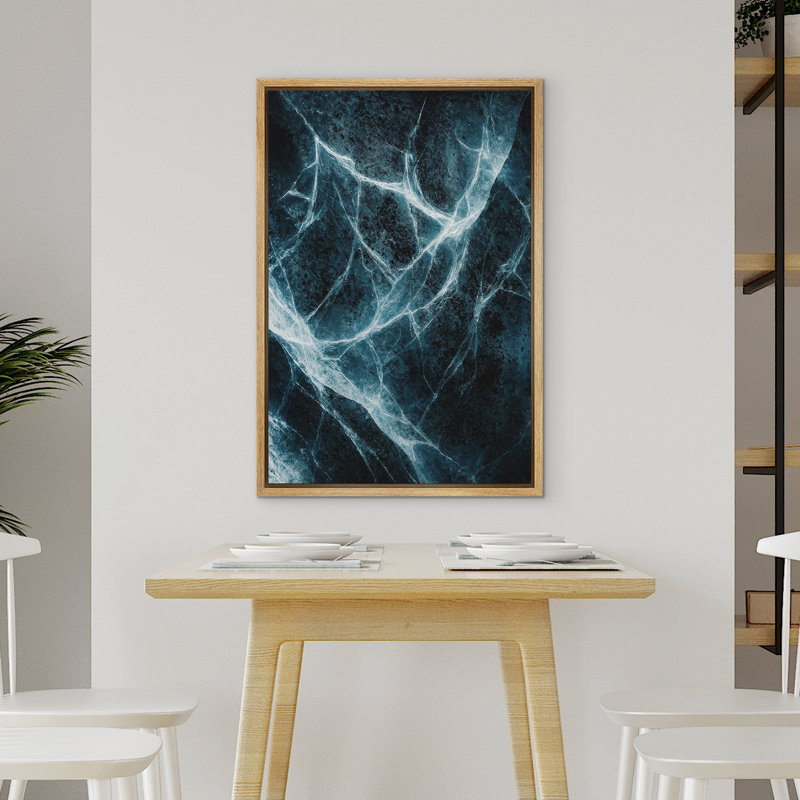«Neutral Abstract Wall Art», reproduction d'art sur toile encadrée, H 36 po x l 24 po, Naturel