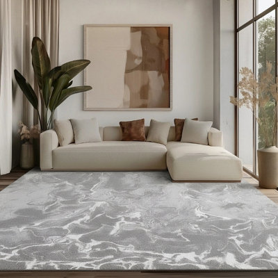 Galaxy Series Abrstract Black/Gray/Ivory/Beige Area Rug