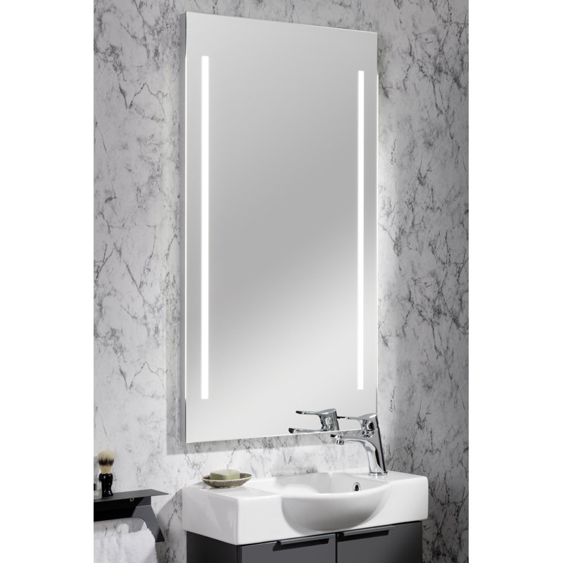 Luna Aluminium Flat Wall Mirror