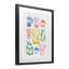 Rainbow Coffee Icon Framed Print Under Glass, design by JJ Design House LLC-419286509-419286499