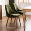Padded Dining Chair with Wooden Legs Comfortable Upholstered Side Chair with Backrest & Sturdy Construction Modern Kitchen Chair for Dining Room, Living Room, Kitchen-1876769966