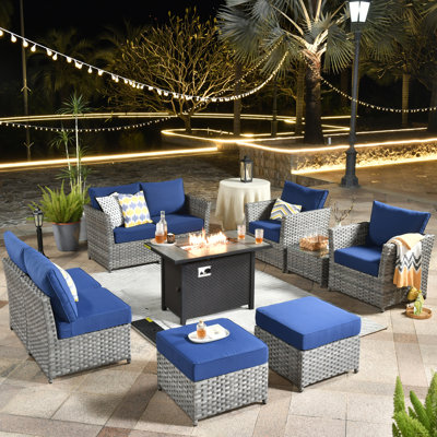 Tyndall 6 - Person Patio Conversation Set with Cushions